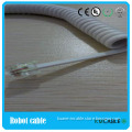 Flexible copper conductor rj9 telephone spiral cable